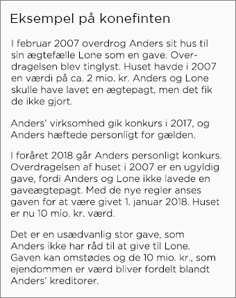 Template – Tekst: ”Konefinten” – undgå at blive snydt